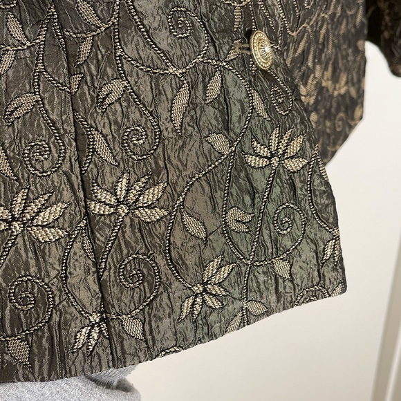 Virgo Women’s floral print blazer jacket - Picture 7 of 11